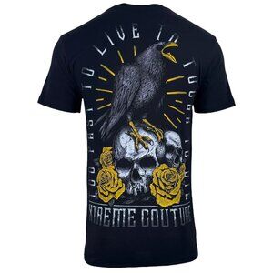 Xtreme Couture by Affliction Men's T-Shirt Crow Skulls Biker S-5XL